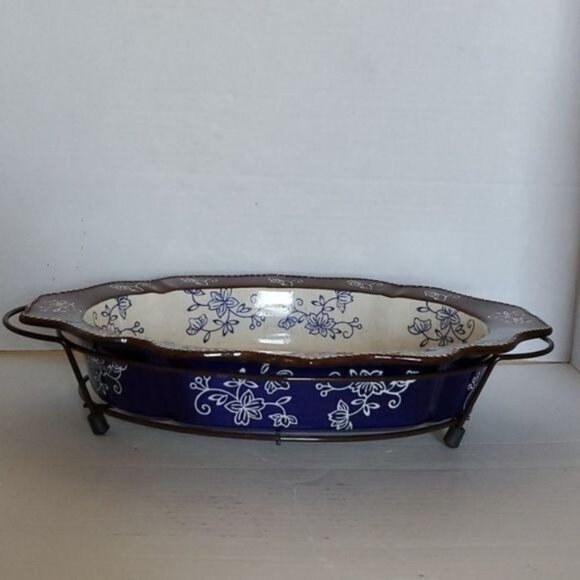 1½ Quart Temptations Casserole Ovenware Bakeware Cookware Baking Dish WIRE RACK - Picture 4 of 16